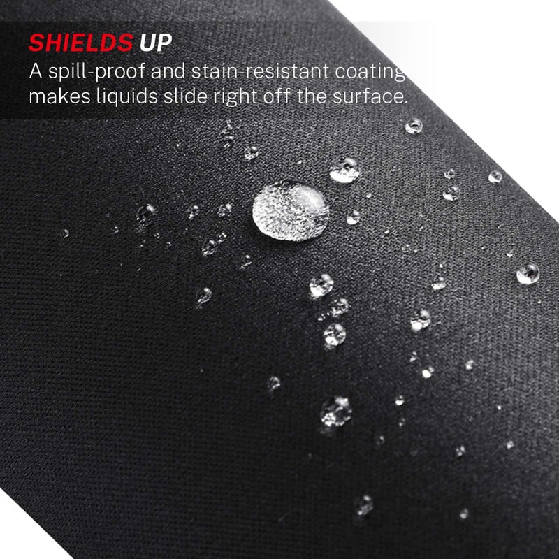 MROCO Mouse Pad 12-Pack [30% Larger] with Anti-Fray Stitched Edges, Premium Waterproof Surface, Non-Slip Rubber Base, Computer & Gaming Mouse Mat for Laptop, Office & Home, 8.5 x 11 in, Black - Image 5